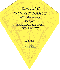 ANC Dinner Dance 2001 ticket